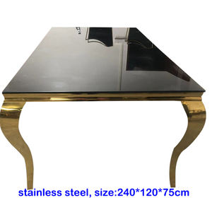 Mesa de comedor de boda de acrílico barata lista para enviar fiesta de eventos Interior Exterior restaurante Hotel MESA DE BODA transparente en stock - Product Image 5