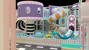 Qiaoqiao - Parque Infantil Interior de Diseño Personalizado de 270 m² para Niños, Equipo de Juego Suave, <span class=keywords><strong>Castillo</strong></span> Inflable, Set de Juego Color Macaron - Product Image 2