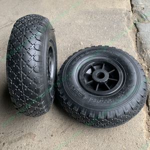 Roue de pneu gonflable à Air de 10 pouces 3.00. 4 3.50 — 4, roue en caoutchouc pour camion à main, chariot de tondeuse à gazon, brouette - Product Image 5