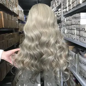 F116# Ashay Blonde 6" Lace Front Wig European Virgin Human Hair Wigs For Alopecia Hair Loss Women