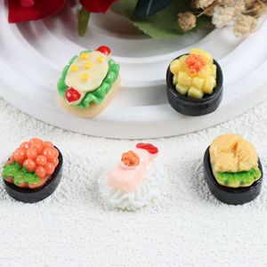 Nuevo Estilo Japonés, Miniatura de Comida de Simulación, Modelo de Sushi de Resina Pintado a Mano, Cabujón Plano para Manualidades de Pendientes y Pulseras DIY - Product Image 4