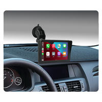PND Navigateur GPS portable sans fil 7 pouces avec CarPlay et Android Auto, lien miroir, télécommande, écran tactile pour lecteur MP3/MP4