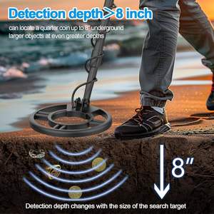 جهاز كشف المعادن للبالغين، احترافي، مقاوم للماء، عالي الدقة للكشف عن الذهب والفضة، للاستخدام تحت الماء وعلى الشاطئ - Product Image 6