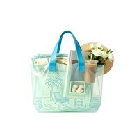 Sac fourre-tout en plastique PE recyclable, grande capacité, imperméable, pour courses, vente en gros