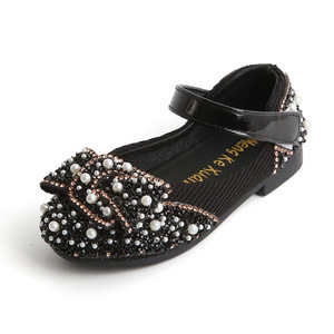 Scarpe da principessa per ragazze verde rosa per matrimonio lussuose Glitter 21-36 scarpe singole per bambini estate primavera scarpe alla moda per ragazze - Product Image 2