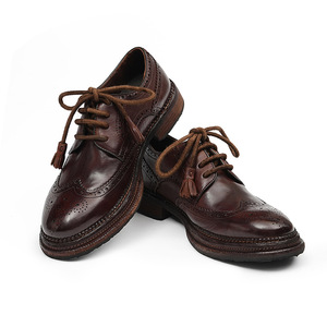 Nouvelles chaussures Oxford formelles pour hommes à bout carré, antidérapantes, confortables, faites à la main, pour mariage, banquet, chaussures décontractées - Product Image 5