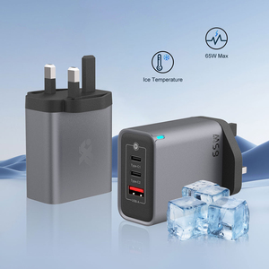 Adaptador de <span class=keywords><strong>cargador</strong></span> de portátil de <span class=keywords><strong>65W</strong></span> con enchufe británico de registro personalizado, <span class=keywords><strong>cargador</strong></span> de viaje GaN para Iphone <span class=keywords><strong>Oneplus</strong></span> Oppo <span class=keywords><strong>65W</strong></span> - Product Image 6