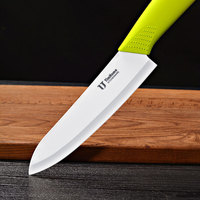 Wonglong 6-inch vintage stijl ambidextere keukenmes met antiaanbaklaag en keramisch lemmet voor het schrapen van groenten