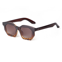 Polygone populaire haute qualité CP lunettes carrées femmes dégradé UV400 lentilles rétro marque Designer hommes lunettes de soleil
