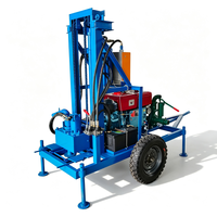 Foreuse rotative à couple élevé pour puits d'eau et petite foreuse sur chenilles à double vitesse pour sols variés