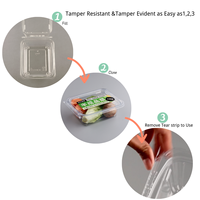 Boîte à salade en plastique alimentaire de stockage en plastique personnalisée d'approvisionnement d'usine