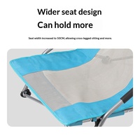 Chaise pliante d'extérieur en fer avec pare-soleil, portable, légère, pour camping, plage, fauteuil inclinable, utilisation en voiture