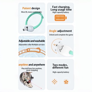<span class=keywords><strong>Collar</strong></span> de Juguete Láser para Gatos, Ajustable, Interactivo, Recargable, de Silicona Inteligente, Moderno, Realista, Antiaburrimiento, Divertido y Portátil - Product Image 5