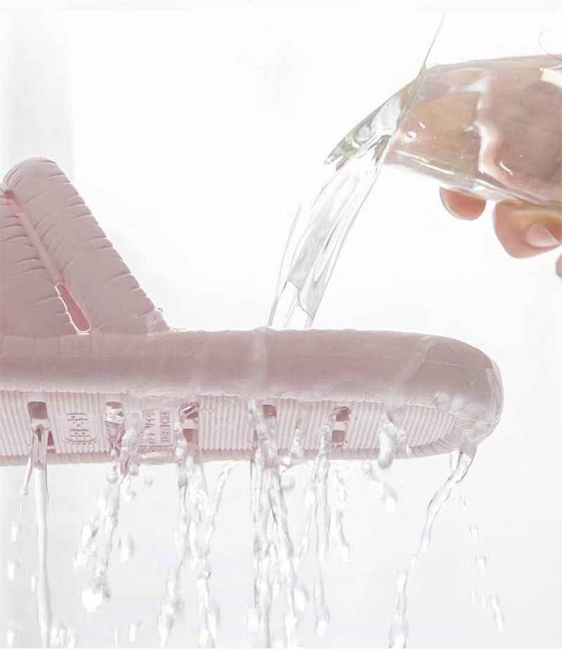 Hollow Out Bathroom Slippers Couples Slides Soft Sole Non-slip Summer Hotel Slippers