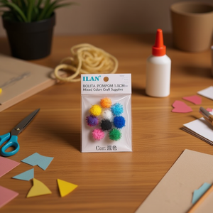 Il Bolita PomPom 1.0Cm Colori Misti Materiali per Artigianato - Product Image 4