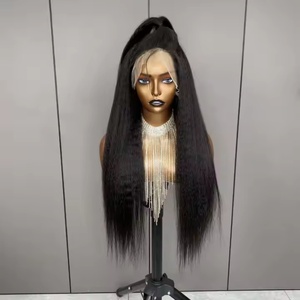 Hot bán 30 "Đen Yaki Tóc Giả Thẳng cho sử dụng hàng ngày | Giá cả phải chăng mặc và đi phong cách cho phụ nữ Nhà cung cấp nhãn hiệu riêng trong xuchang - Product Image 4