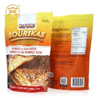 Sachet Doypack personnalisé imprimé 900g pour farine de maïs, manioc, blé, igname, emballage alimentaire avec fermeture éclair