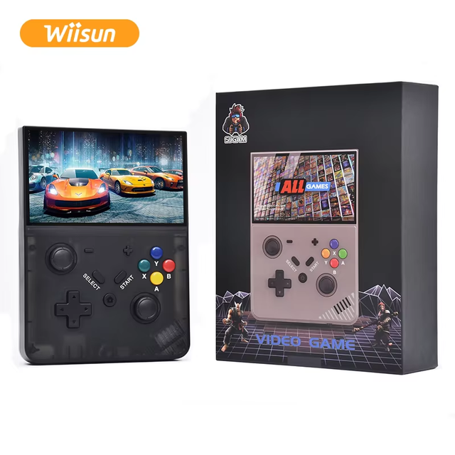 M18 R43 PRO Retro Portable 4.3\" HD IPS Screen Handheld Game Console with 20000+ Games 64G Linux System Wiisun Gaming Player