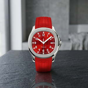 Montre de plongée Aquanauts en acier inoxydable, résistante à l'eau, avec cadran MOD, mouvement Seiko NH35, logo S, sport, charme, rouge sang - Product Image 2