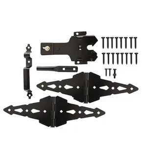 OEM Folding Black Hochleistungs-Tor Tor Scharnier Holzzaun Tor Kit