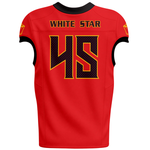 Uniforme de football américain de haute qualité, fabriqué avec des matériaux de qualité supérieure, fournisseur professionnel, ensemble personnalisé de maillot et de pantalon pour équipe de football - Product Image 3