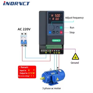 低コスト4KW 5HP 220V単相Vfdドライブ1相ACドライバー可変周波数コンバータモーターファンおよびポンプ用 - Product Image 2