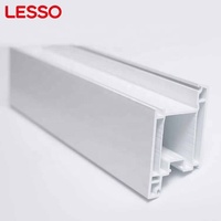Profilé PVC contemporain renforcé en acier de 1,5 mm d'épaisseur, 100 % sans plomb, pour fenêtre, blanc, garantie 5 ans+, pour la vente en gros