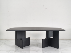 Console de lumière italienne de luxe <span class=keywords><strong>simple</strong></span> Meubles de salon Tables à manger en bois Table à manger rectangulaire en bout Ensemble 10 places moderne - Product Image 4