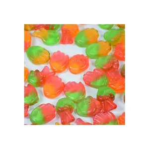 Gomitas con forma de postura para dedo, frutas amargas a granel, caramelos de goma, aperitivos saludables, vitamina C, sabor a fruta, caramelo de goma