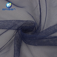 75D personnalisé prix de gros décoration bleu marine tulle uni patchwork tissus