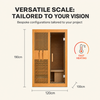 Ploutara Electric : Solution Commerciale Modulaire Écologique pour Sauna Hybride 120 cm à Lames Verticales – Fabricant avec Plus de 20 Ans d'Expérience