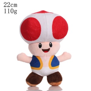 EN STOCK Venta al por mayor de juguetes de peluche de <span class=keywords><strong>Toad</strong></span> de <span class=keywords><strong>Super</strong></span> <span class=keywords><strong>Mario</strong></span> de anime, de 8 pulgadas, animales de peluche para máquina de garras, suministro para tiendas, muñeco de juego clásico - Product Image 1