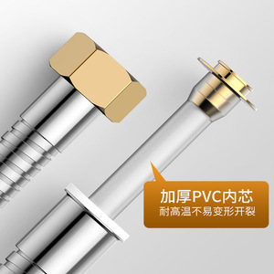 Conector de manguera de ducha de acero inoxidable, 1/2 pulgada de diámetro interior, accesorio de plomería de diseño moderno y duradero - Product Image 4