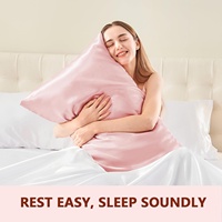 Ensemble de taies d'oreiller en soie de mûrier pure 22MM, masque de nuit et chouchous en soie charmeuse