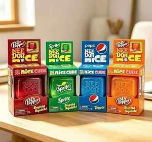 Juguete de descompresión transfronterizo Needoh Pinch Cube, Cubo de agua de maltosa, Cubo de hielo, Cubo musical Pinch, Rosie Same Pressure - Product Image 1
