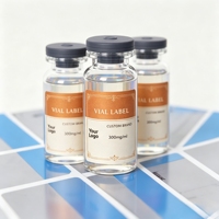 Autocollants pour flacons de peptides végétaux, soins naturels de la peau, imperméables, 2 ml, 10 ml, 15 ml, pour poudre de peptides à base de plantes