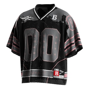Camiseta de fútbol americano y Rugby retro auténtica para hombre, tela de grado superior para festividades y entrenamientos de fanáticos - Product Image 1