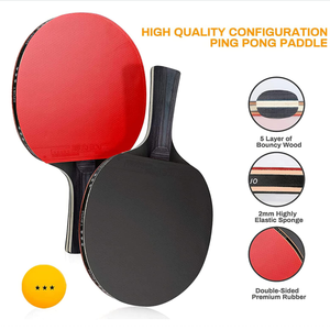 <span class=keywords><strong>Raquette</strong></span> de Tennis de Table professionnelle en bois, ensemble de 4 balles, <span class=keywords><strong>filet</strong></span> Portable - Product Image 3