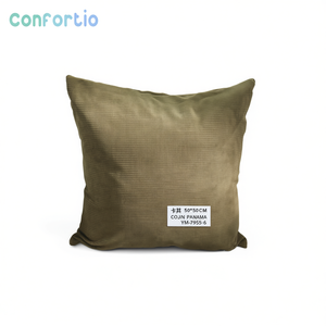 Cojín y almohada de pana Panamá color caqui 50*50 - Product Image 1