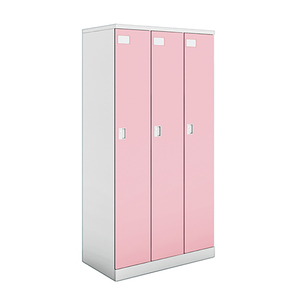 Casier à 3 portes en métal pour personnel, domicile, dortoir, extérieur, école, vestiaire, gymnase, rangement - Product Image 1