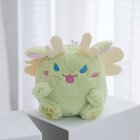 Porte-clés en peluche dragon mignon de dessin animé animaux en peluche pendentif poupée monstres porte-clés en peluche pour machine à griffes enfants vente en gros
