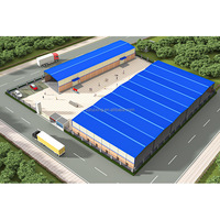 Bâtiments de style ferme, poulailler, structure en acier préfabriquée, entrepôt pour élevage de volailles, poulailler pour élevage de poulets