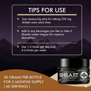 OEM Private Label Himalayan Shilajit resina pura 500mg di acido fulvico minerali magnesio zinco energia Boost integratore - Product Image 5