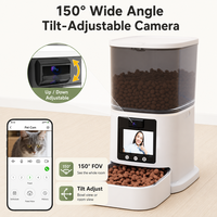 Distributeur automatique intelligent pour animaux de compagnie 5L avec appel vidéo bidirectionnel, reconnaissance IA et caméra réglable pour chats et chiens