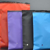 Petit sac à fermeture éclair emballage en plastique coloré personnalisé pour vêtements chaussettes chaussures
