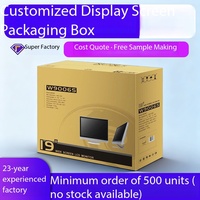 Caja de Embalaje de Cartón Corrugado Personalizada para Computadora Portátil, Monitor de Escritorio, TV LCD, Cartón de Envío