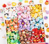 YWJC Fashion 100pcs/bag Manik-manik Berkilau Multi-warna untuk DIY, Penjualan Langsung untuk Gantungan Ponsel, Manik-manik Akrilik Plastik Grosir