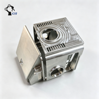 Boîtier de caméra en aluminium à dissipation thermique personnalisée, boîtier en alliage à ailettes usiné CNC 5 axes pour la vision industrielle