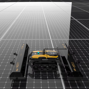 Robot de nettoyage photovoltaïque intelligent anti-chute pour panneaux solaires, nettoyage efficace, largeur de nettoyage 130 cm, vitesse 48 m/min - Product Image 1