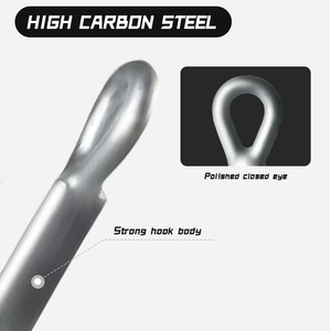 Dacromet lớp phủ 4X tăng cường thép carbon cao móc cho Câu Cá Biển lure câu cá nước mặn nước biển kháng đại dương móc - Product Image 5
